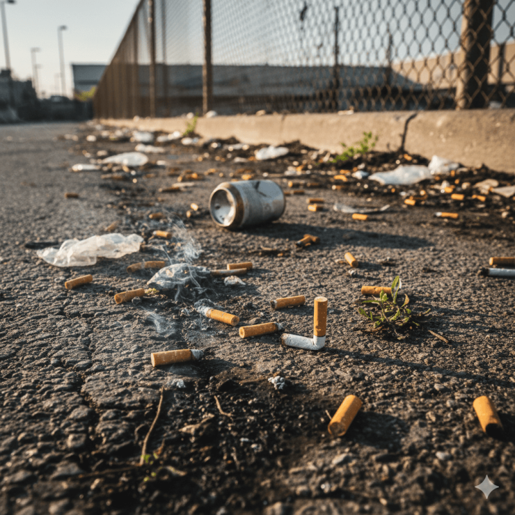 pollution megots